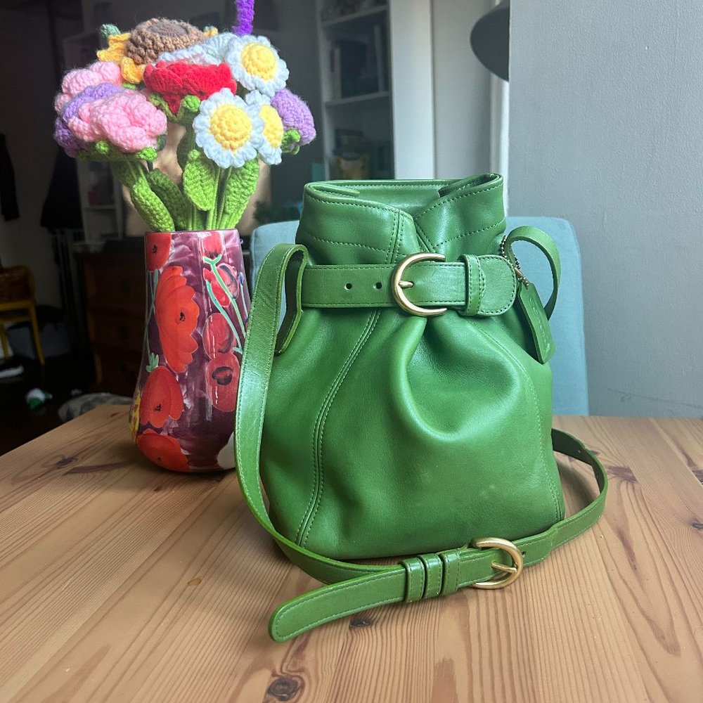 Coach 1997 Leaf Green Soho Belted Pouch